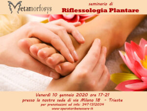 Trieste 10 gennaio 2020 – Riflessologia plantare