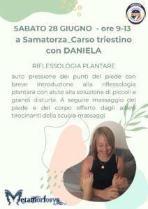 28 giugno 2025: Riflessologia Plantare